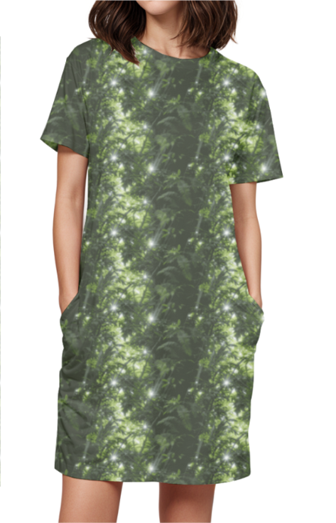 Women's Classic T-Dress - Jungle