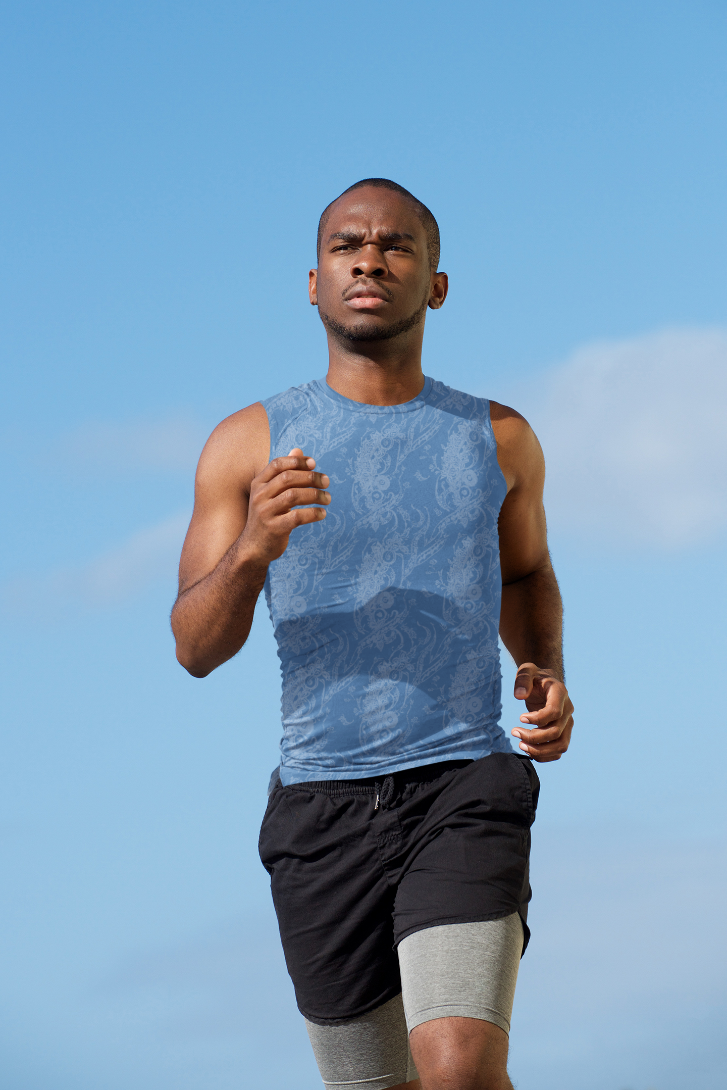 Men's Vest - Abstract Blue