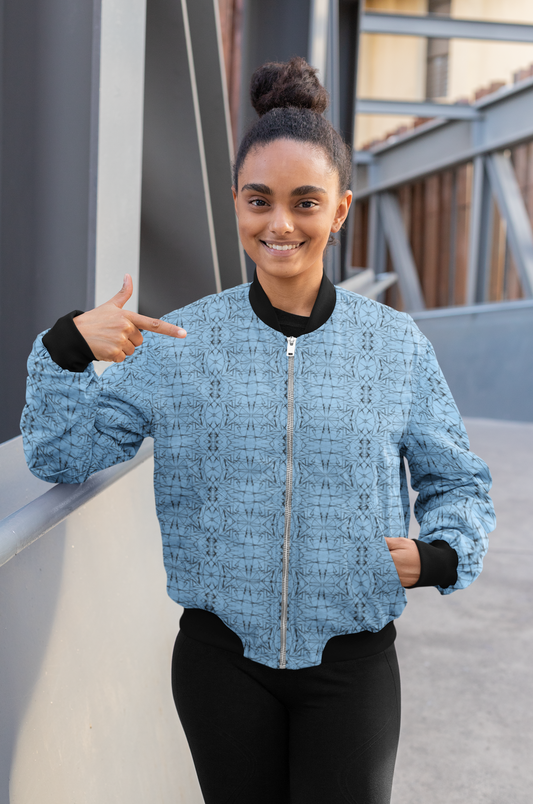 Women's Bomber Jacket - Geometry