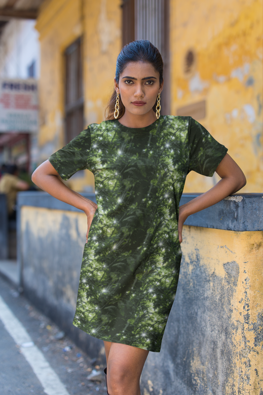 Women's Classic T-Dress - Jungle