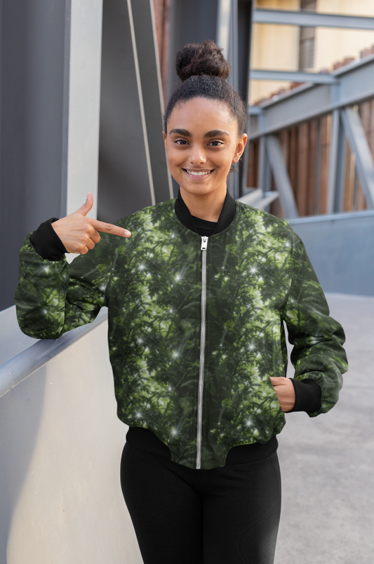 Women's Bomber Jacket - Jungle