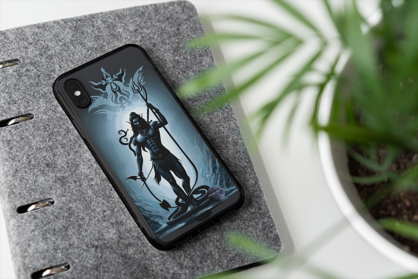 Apple iPhone Glass Phone Case - Lord Shiva 1