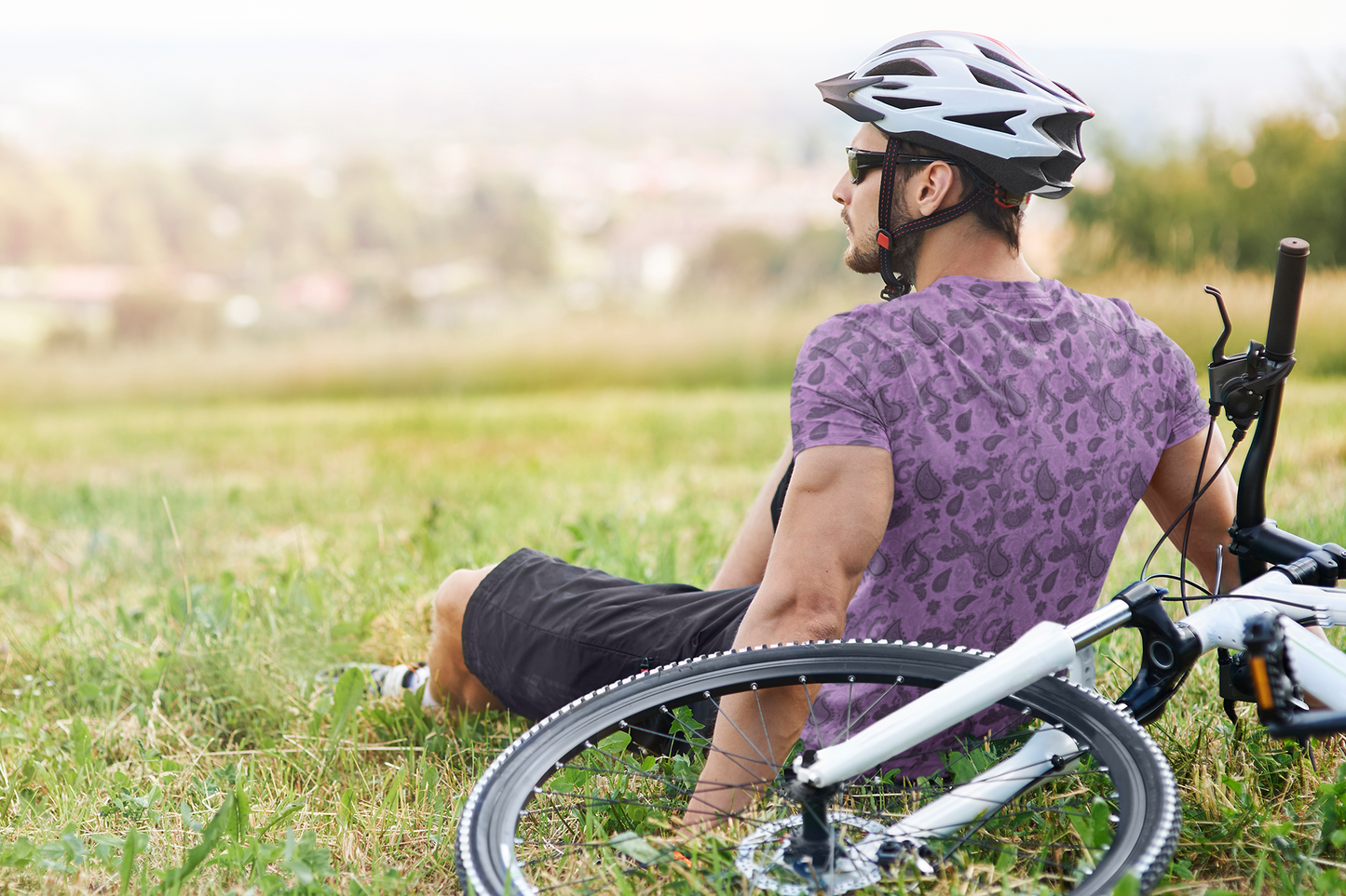 Men's T-shirt - Paisley Purple