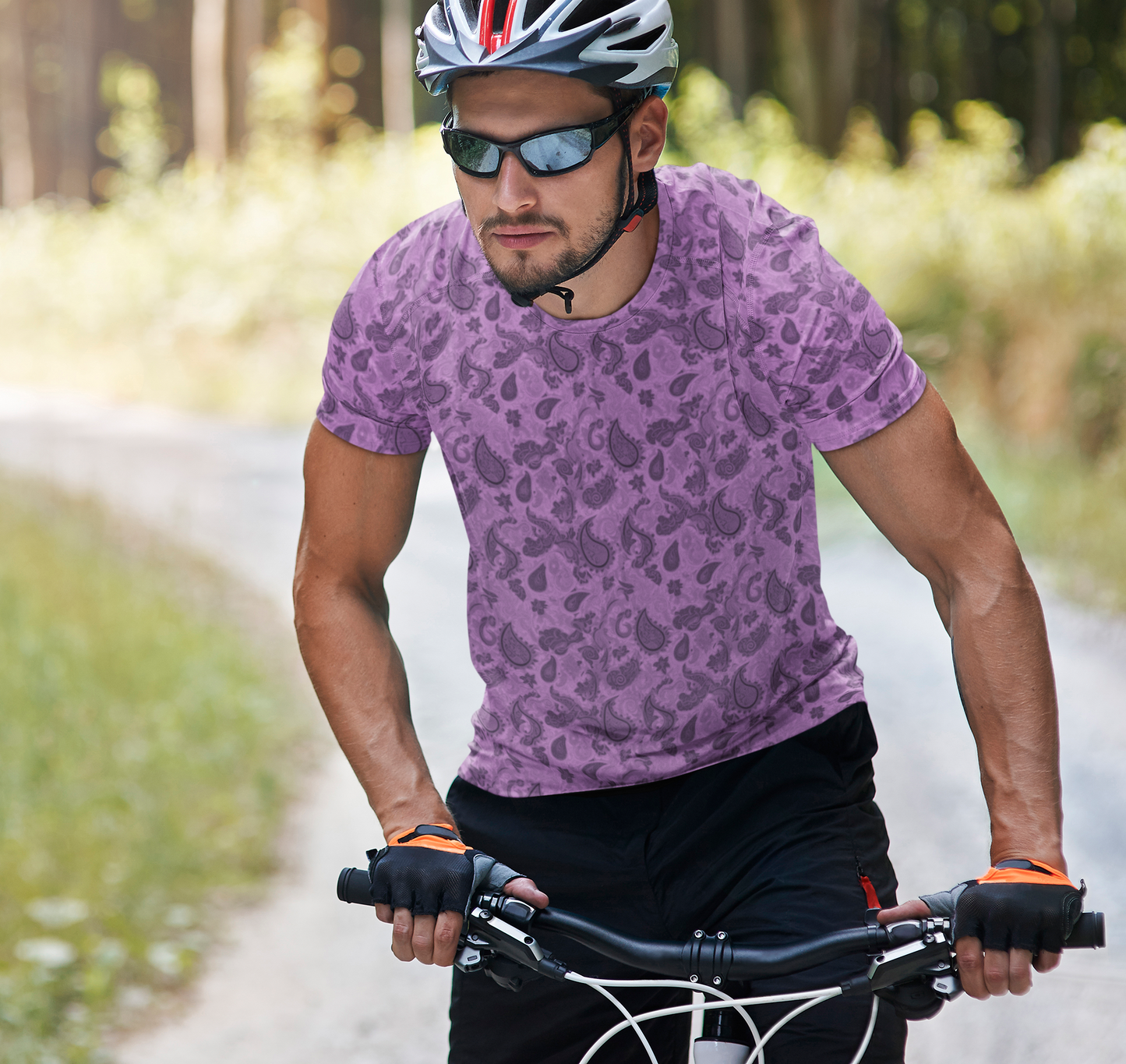 Men's T-shirt - Paisley Purple