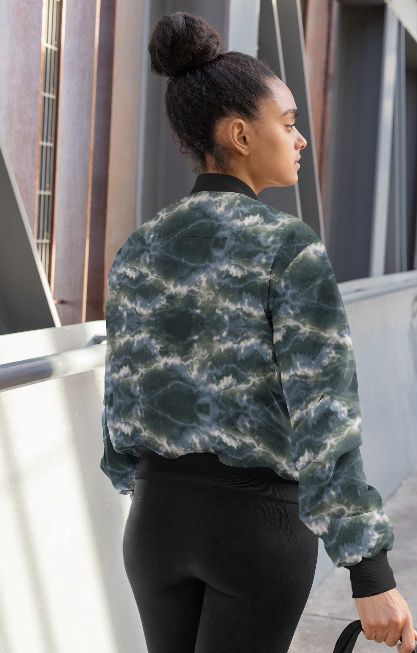 Women's Bomber Jacket - Sea