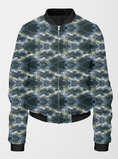 Women's Bomber Jacket - Sea