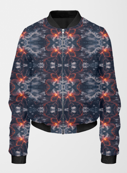 Women's Bomber Jacket - Volcano