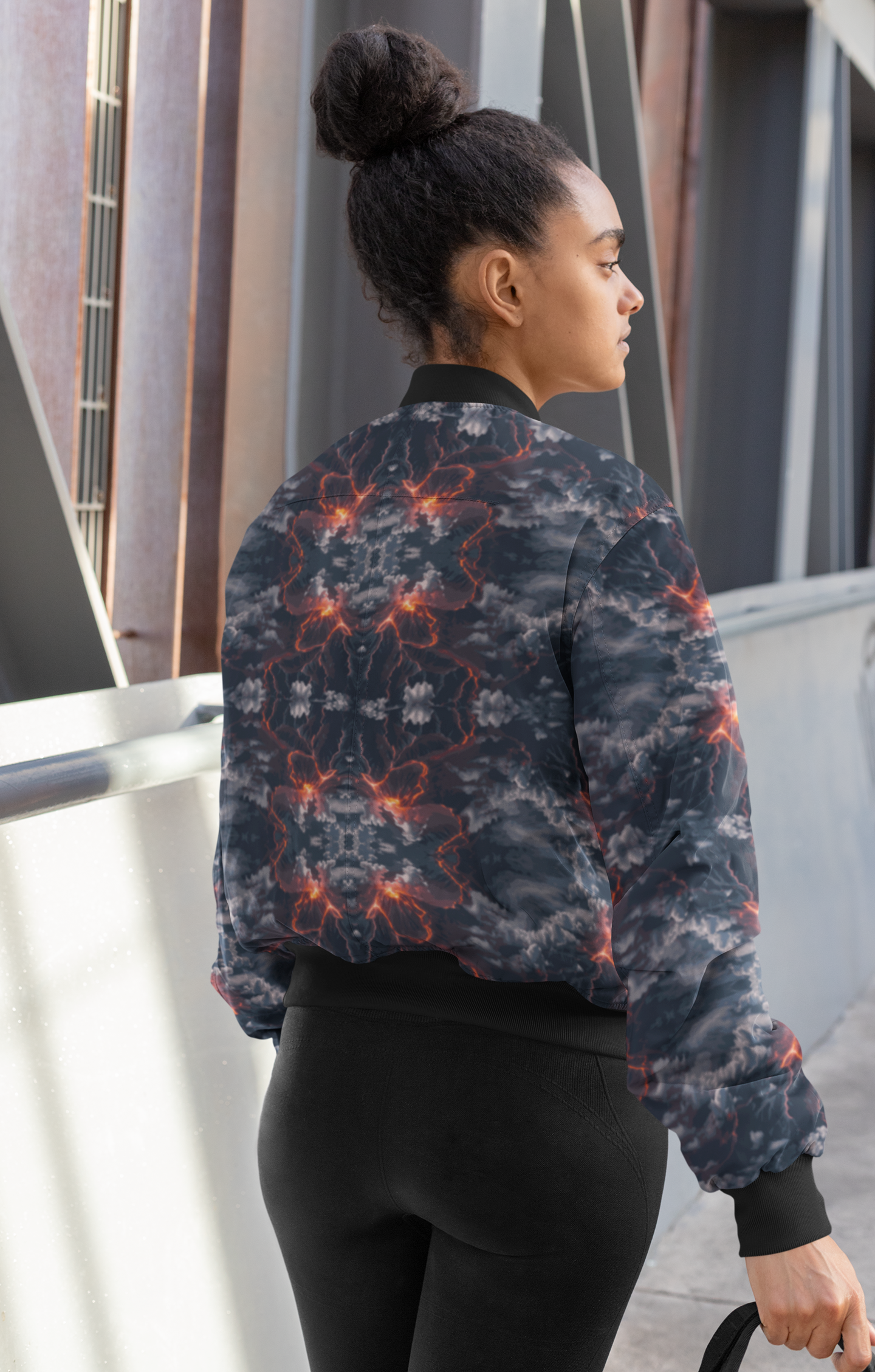 Women's Bomber Jacket - Volcano