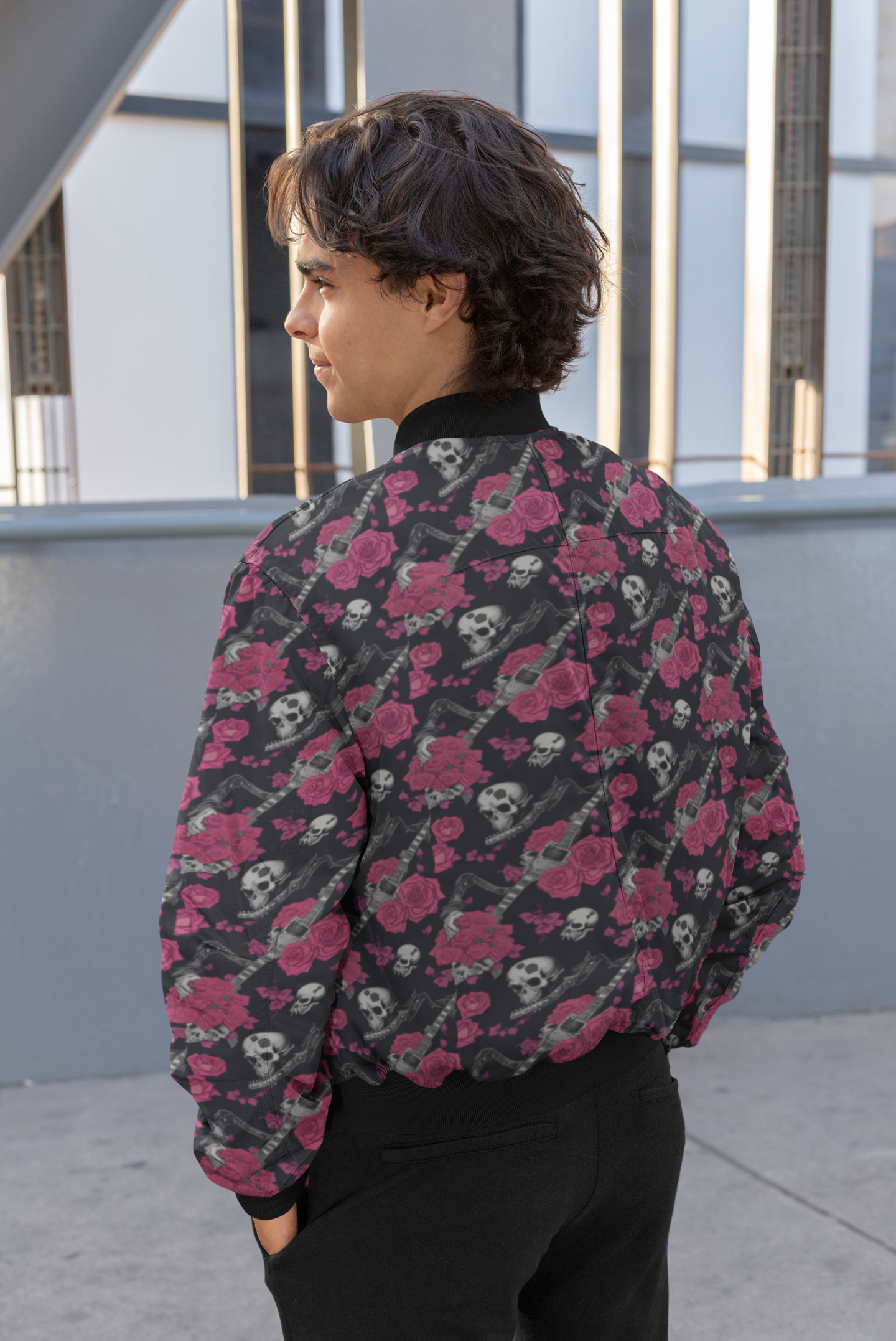 Men's Bomber Jacket - Sugar Skull 1