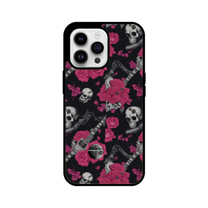 Apple iPhone Glass Phone Case - Sugar Skull 1