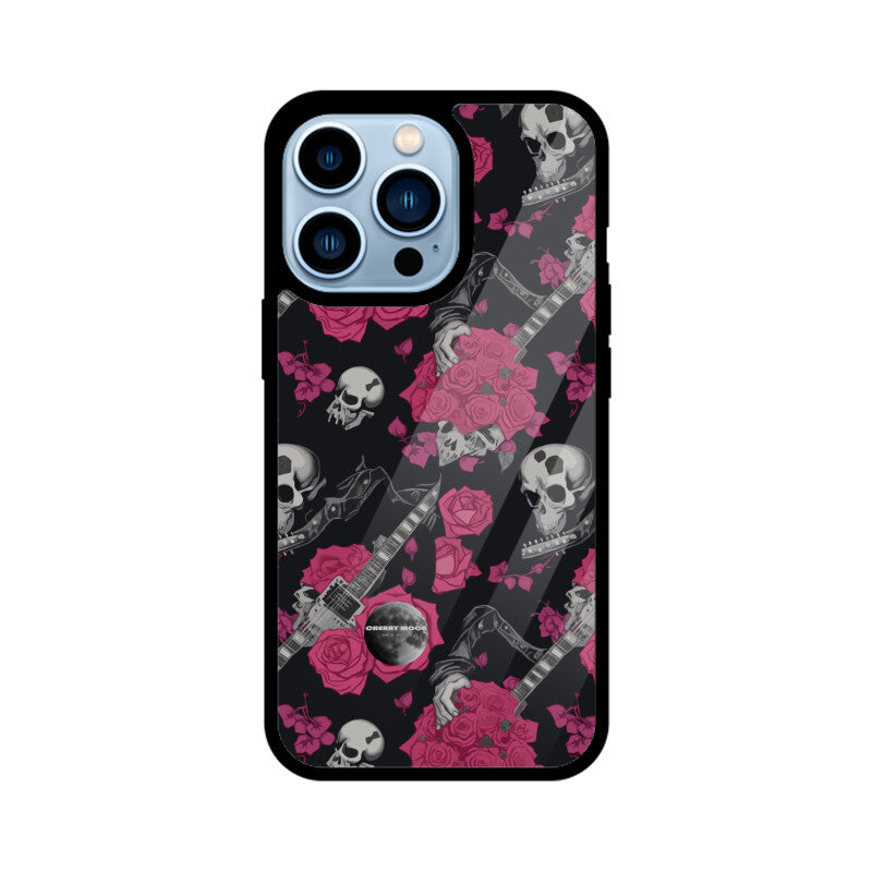 Apple iPhone Glass Phone Case - Sugar Skull 1