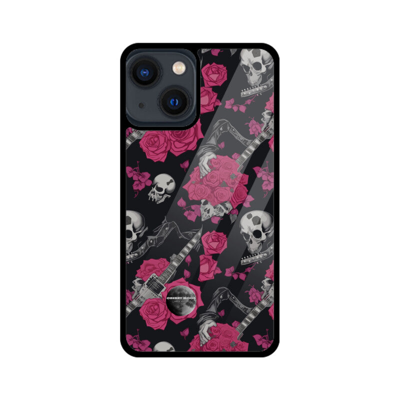 Apple iPhone Glass Phone Case - Sugar Skull 1