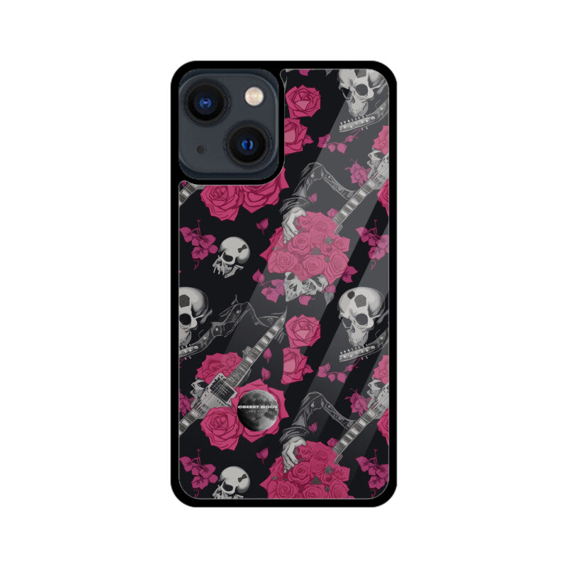 Apple iPhone Glass Phone Case - Sugar Skull 1