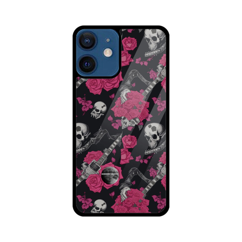 Apple iPhone Glass Phone Case - Sugar Skull 1