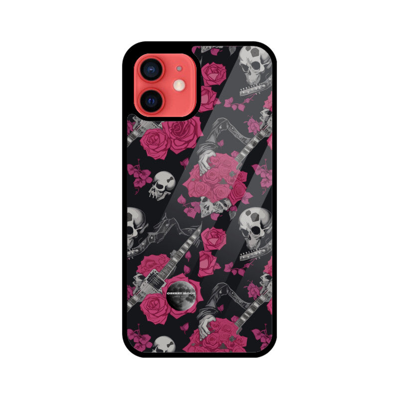 Apple iPhone Glass Phone Case - Sugar Skull 1