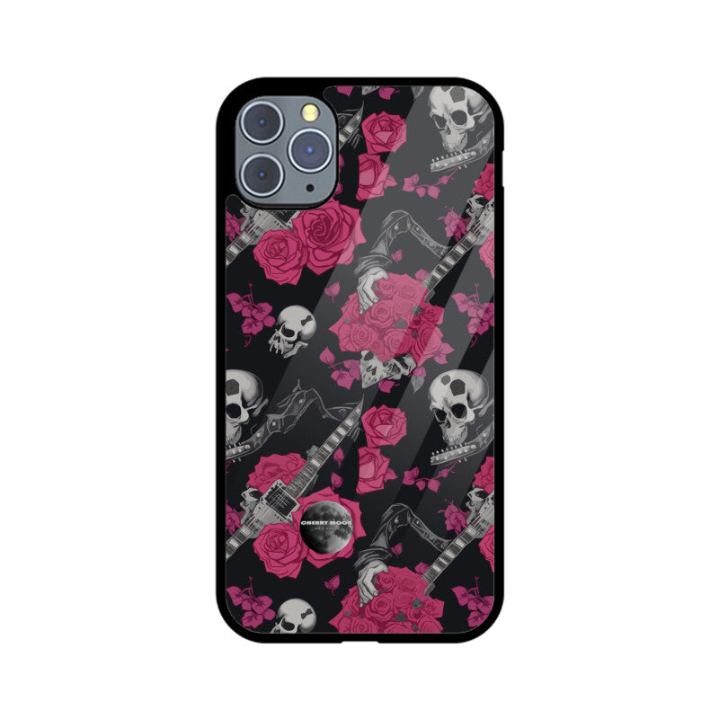 Apple iPhone Glass Phone Case - Sugar Skull 1