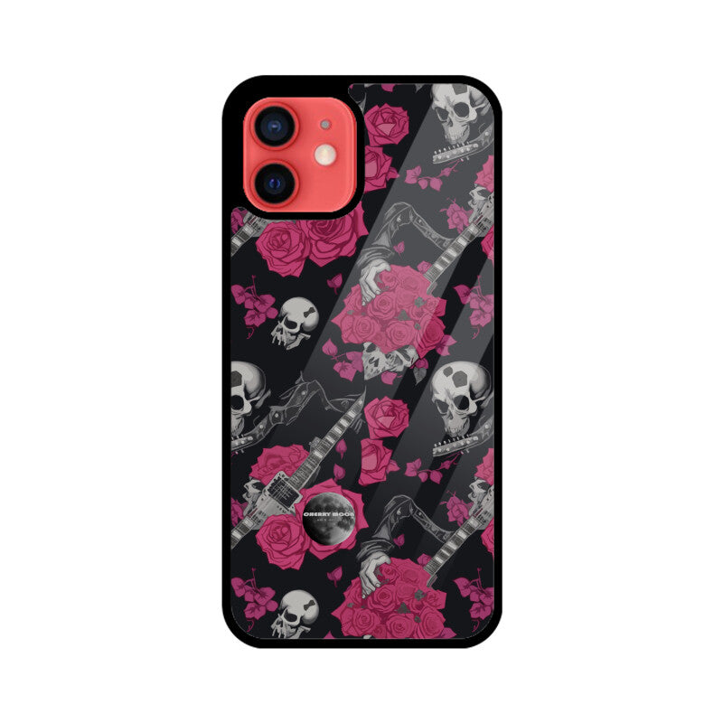 Apple iPhone Glass Phone Case - Sugar Skull 1