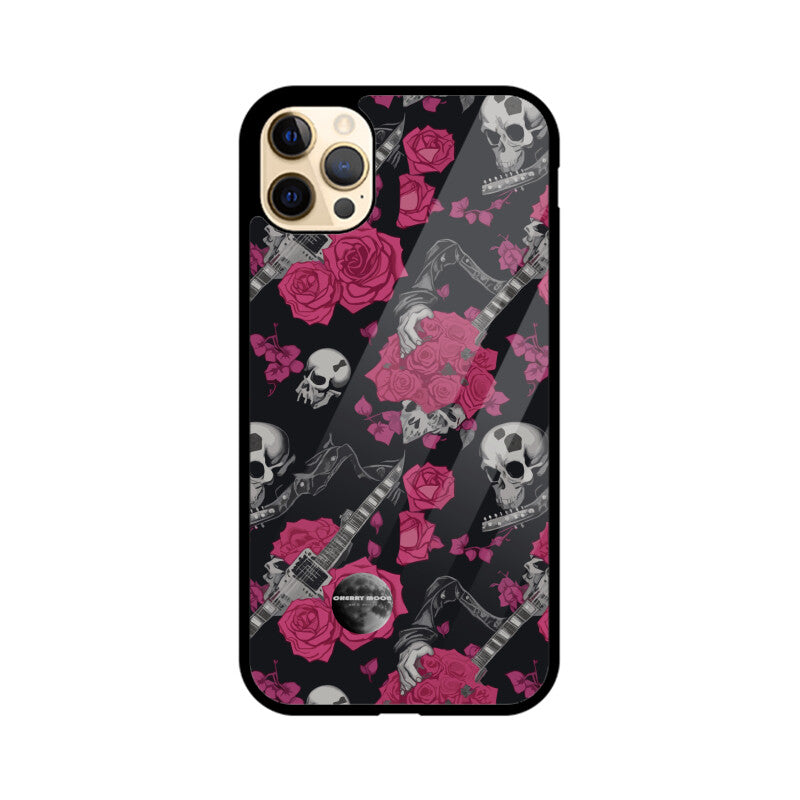 Apple iPhone Glass Phone Case - Sugar Skull 1