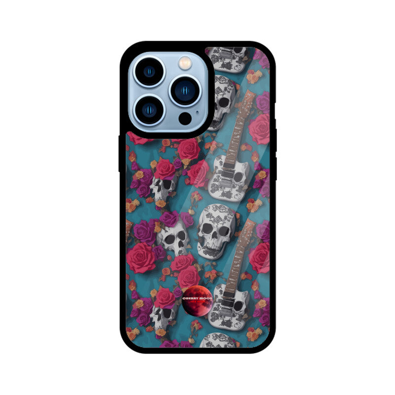 Apple iPhone Glass Phone Case - Sugar Skull 2