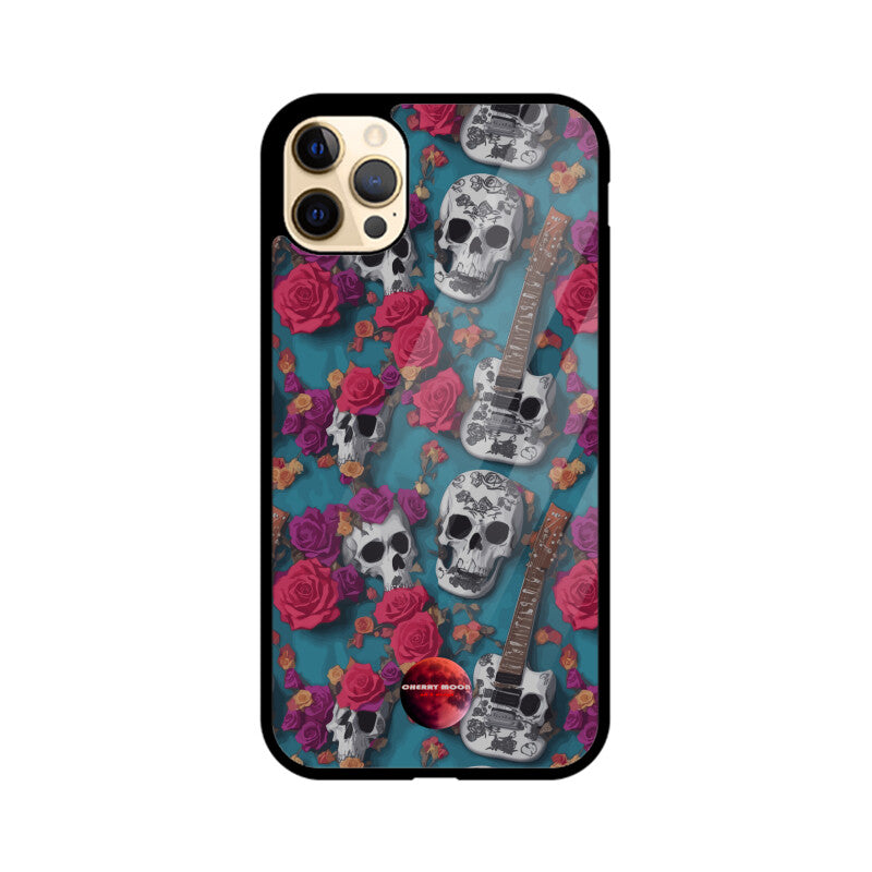 Apple iPhone Glass Phone Case - Sugar Skull 2