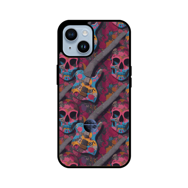 Apple iPhone Glass Phone Case - Sugar Skull 7