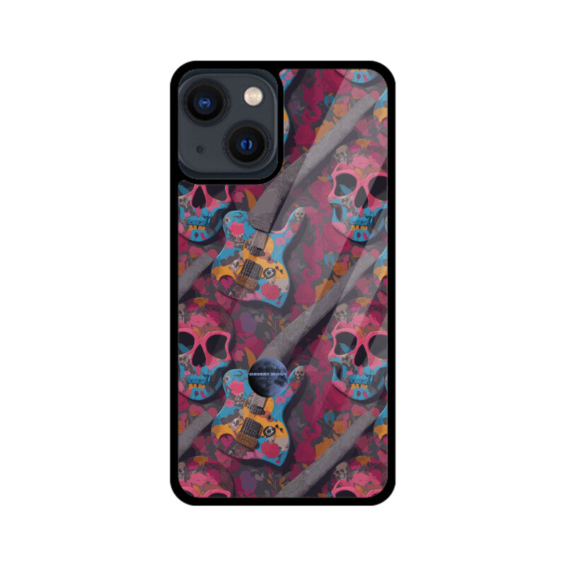 Apple iPhone Glass Phone Case - Sugar Skull 7