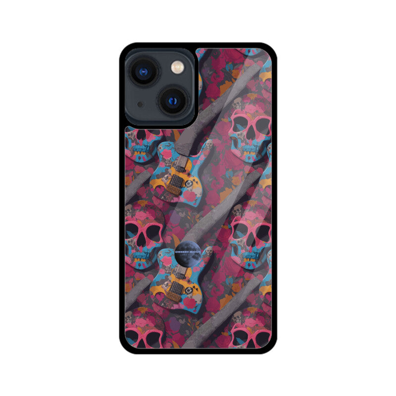 Apple iPhone Glass Phone Case - Sugar Skull 7