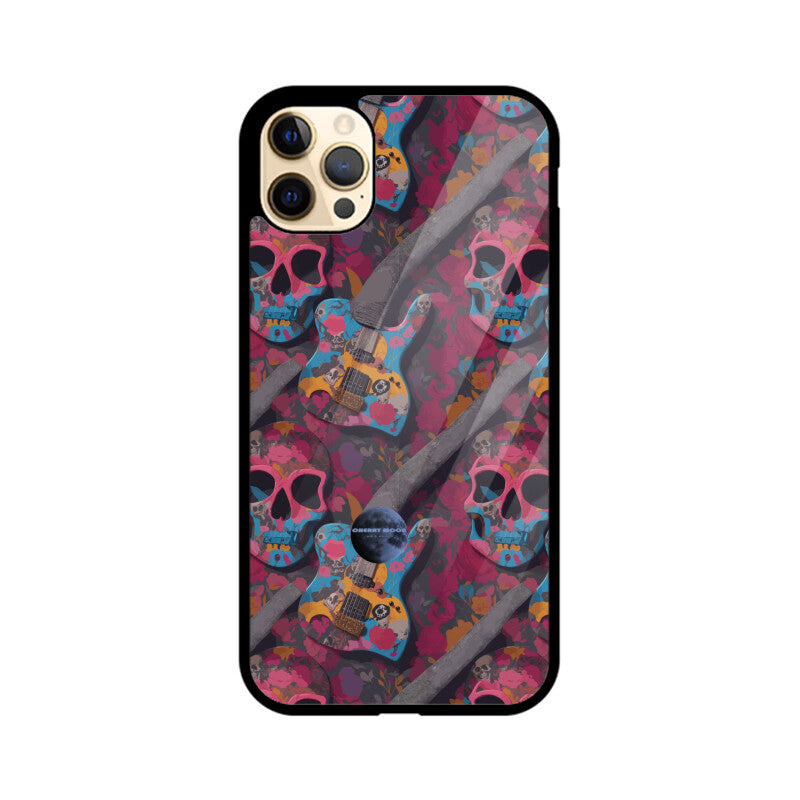 Apple iPhone Glass Phone Case - Sugar Skull 7