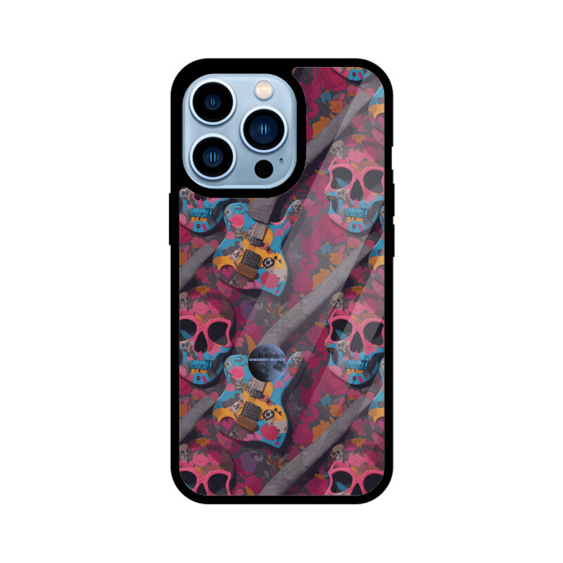 Apple iPhone Glass Phone Case - Sugar Skull 7