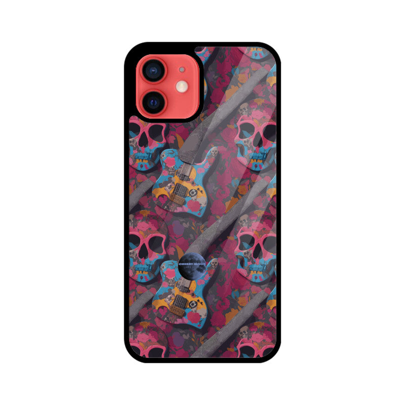 Apple iPhone Glass Phone Case - Sugar Skull 7