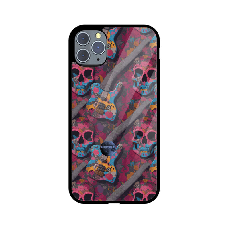 Apple iPhone Glass Phone Case - Sugar Skull 7