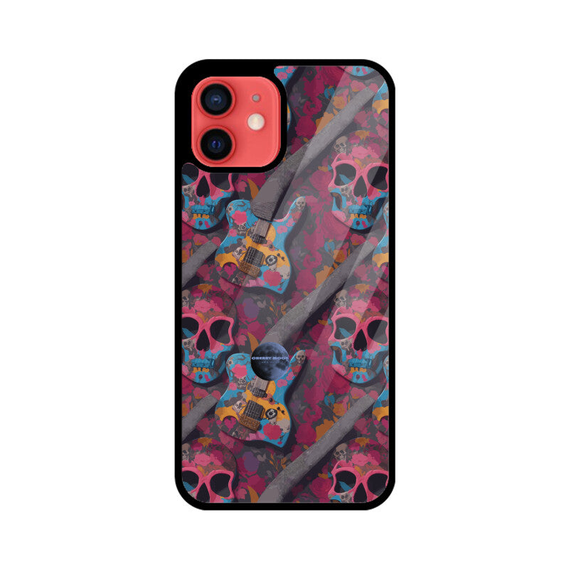 Apple iPhone Glass Phone Case - Sugar Skull 7