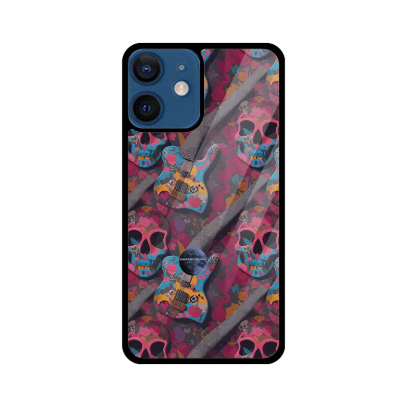 Apple iPhone Glass Phone Case - Sugar Skull 7