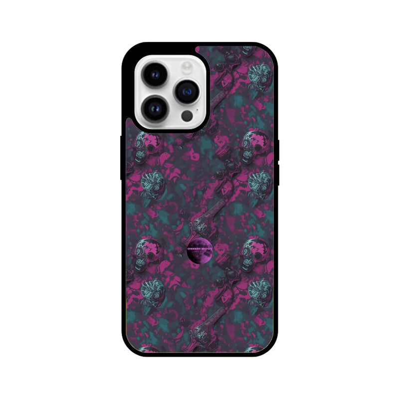 Apple iPhone Glass Phone Case - Sugar Skull 8