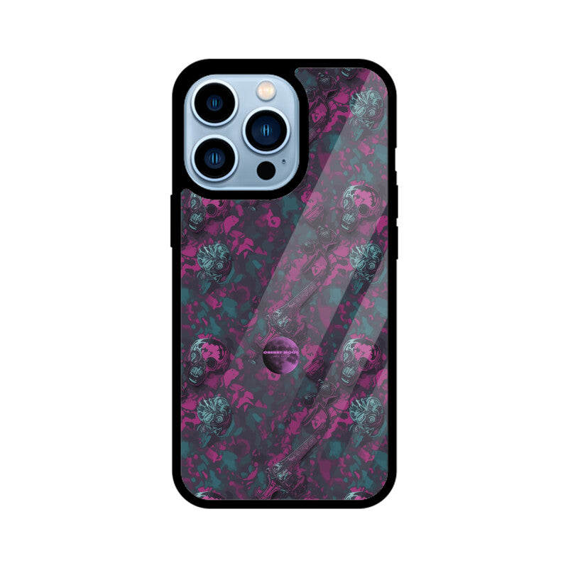 Apple iPhone Glass Phone Case - Sugar Skull 8