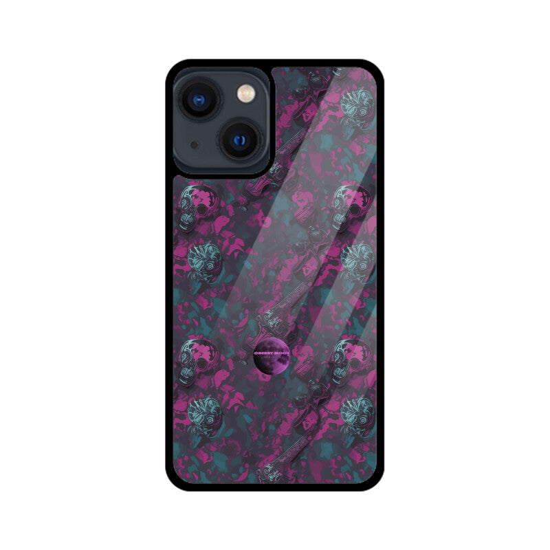 Apple iPhone Glass Phone Case - Sugar Skull 8