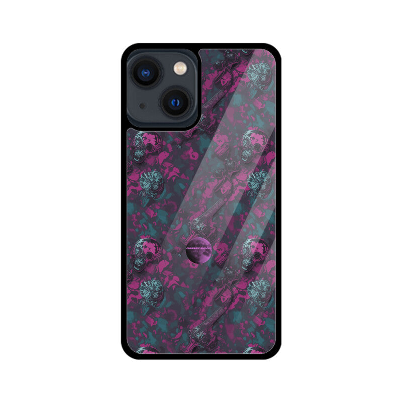 Apple iPhone Glass Phone Case - Sugar Skull 8