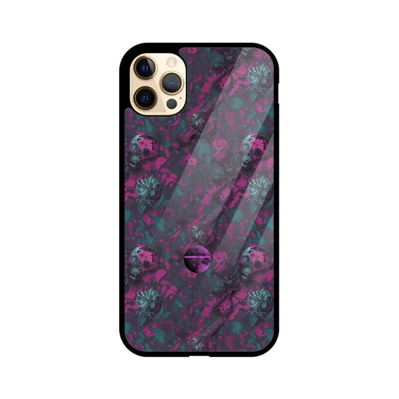 Apple iPhone Glass Phone Case - Sugar Skull 8