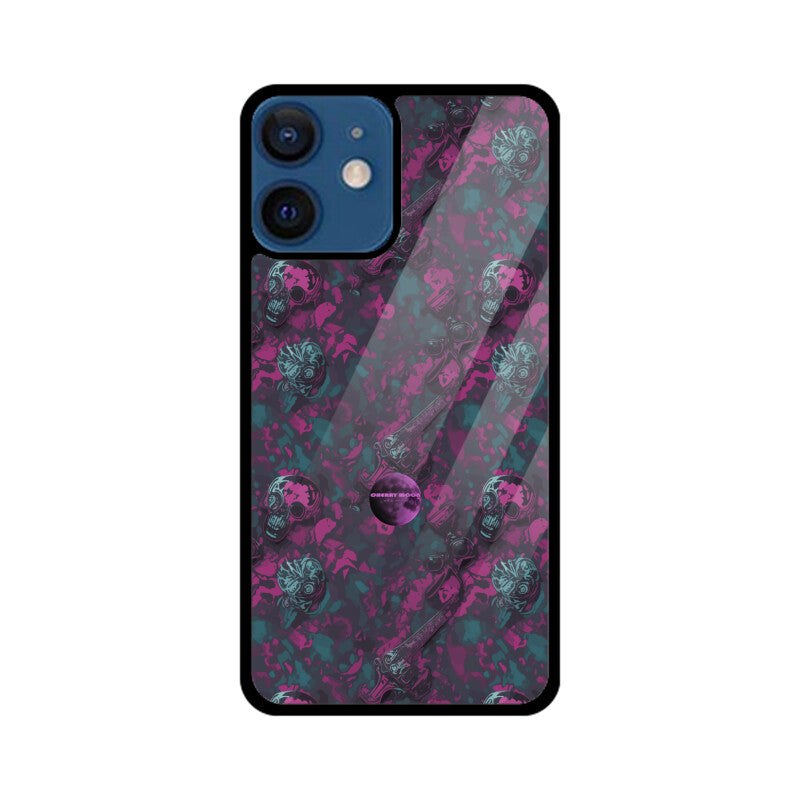 Apple iPhone Glass Phone Case - Sugar Skull 8