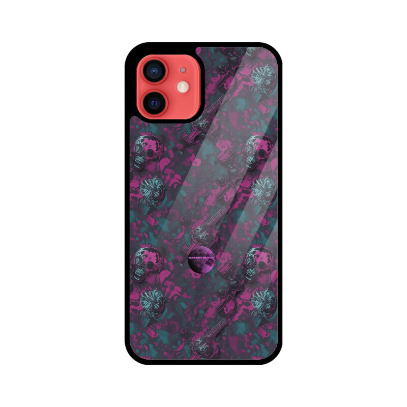 Apple iPhone Glass Phone Case - Sugar Skull 8