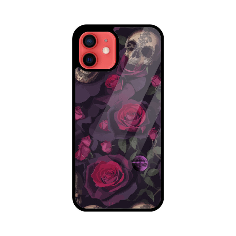 Apple iPhone Glass Phone Case - Sugar Skull 9