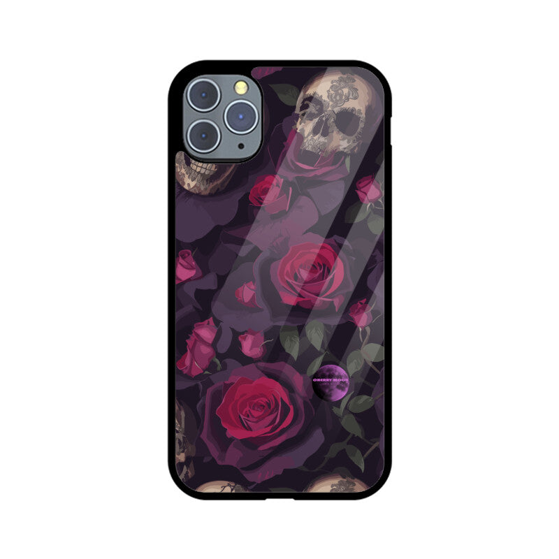 Apple iPhone Glass Phone Case - Sugar Skull 9