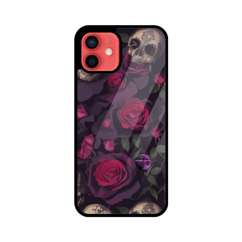 Apple iPhone Glass Phone Case - Sugar Skull 9