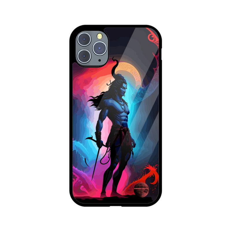 Apple iPhone Glass Phone Case - Lord Shiva 2