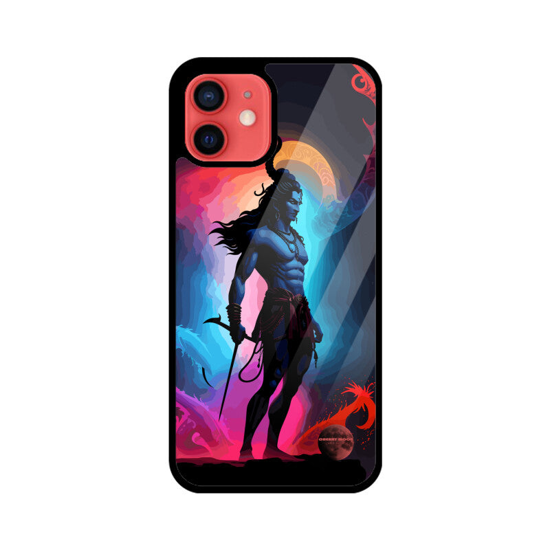 Apple iPhone Glass Phone Case - Lord Shiva 2