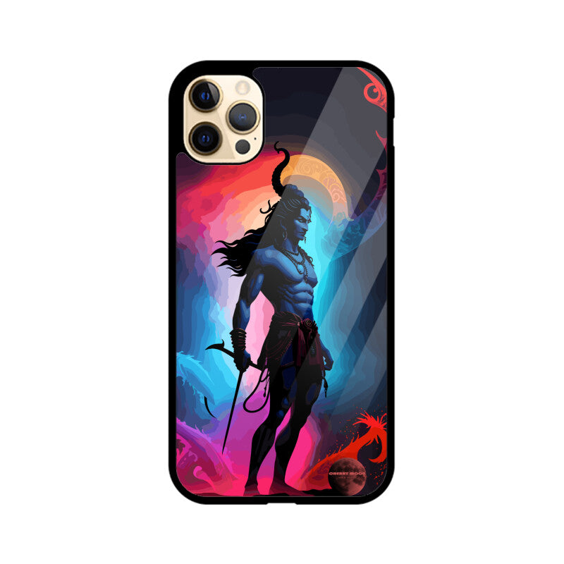 Apple iPhone Glass Phone Case - Lord Shiva 2