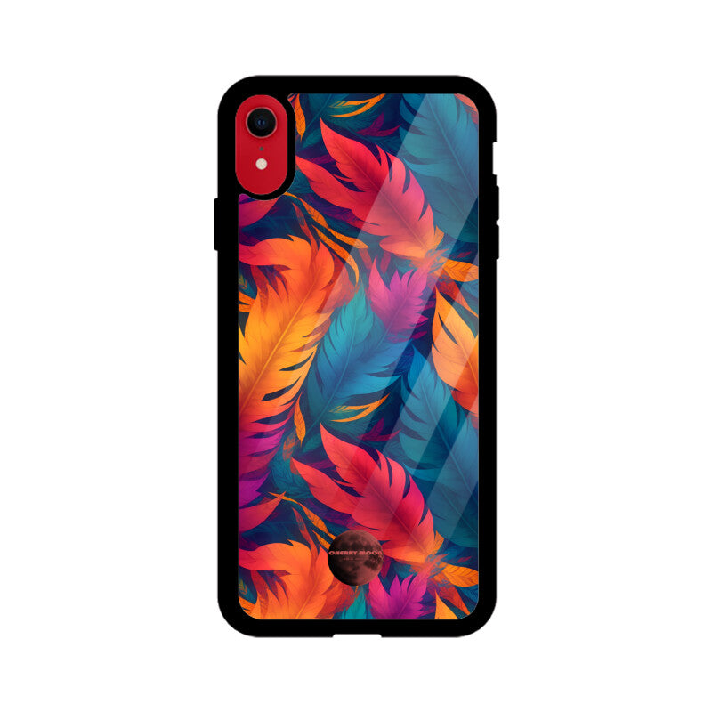 Apple iPhone Glass Phone Case - Feathers 1