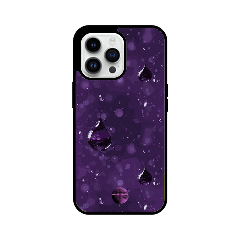 Apple iPhone Glass Phone Case - Purple Rain 1