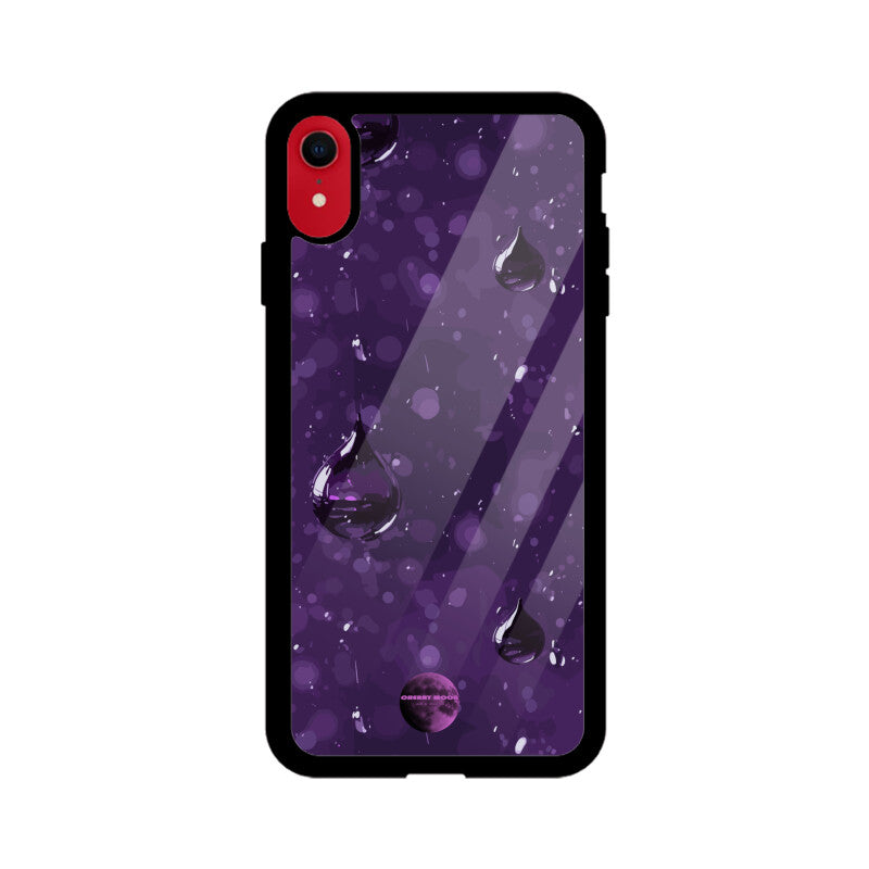 Apple iPhone Glass Phone Case - Purple Rain 1