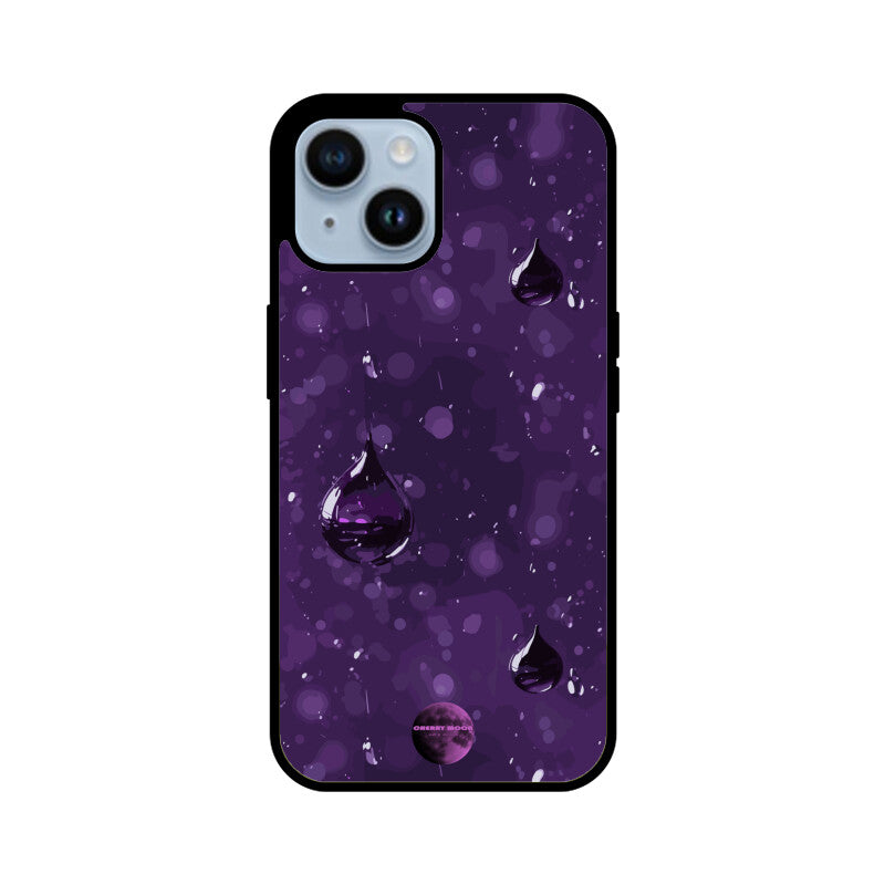 Apple iPhone Glass Phone Case - Purple Rain 1